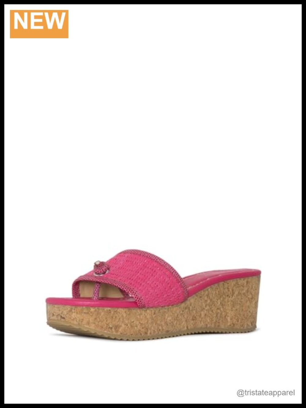 Donald J Pliner Wedge Sandals Raffia Cork 2.5-Inch Wedge Slip On Ankle Strap
